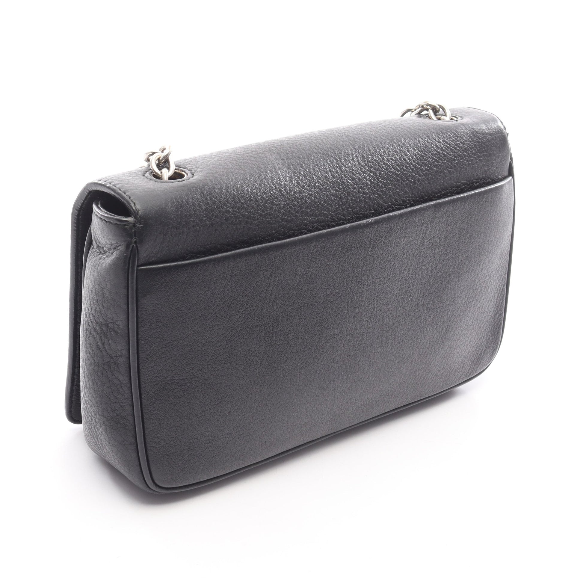 エブリデイ チェーンショルダーバッグ レザー ブラック バレンシアガ バッグ BALENCIAGA