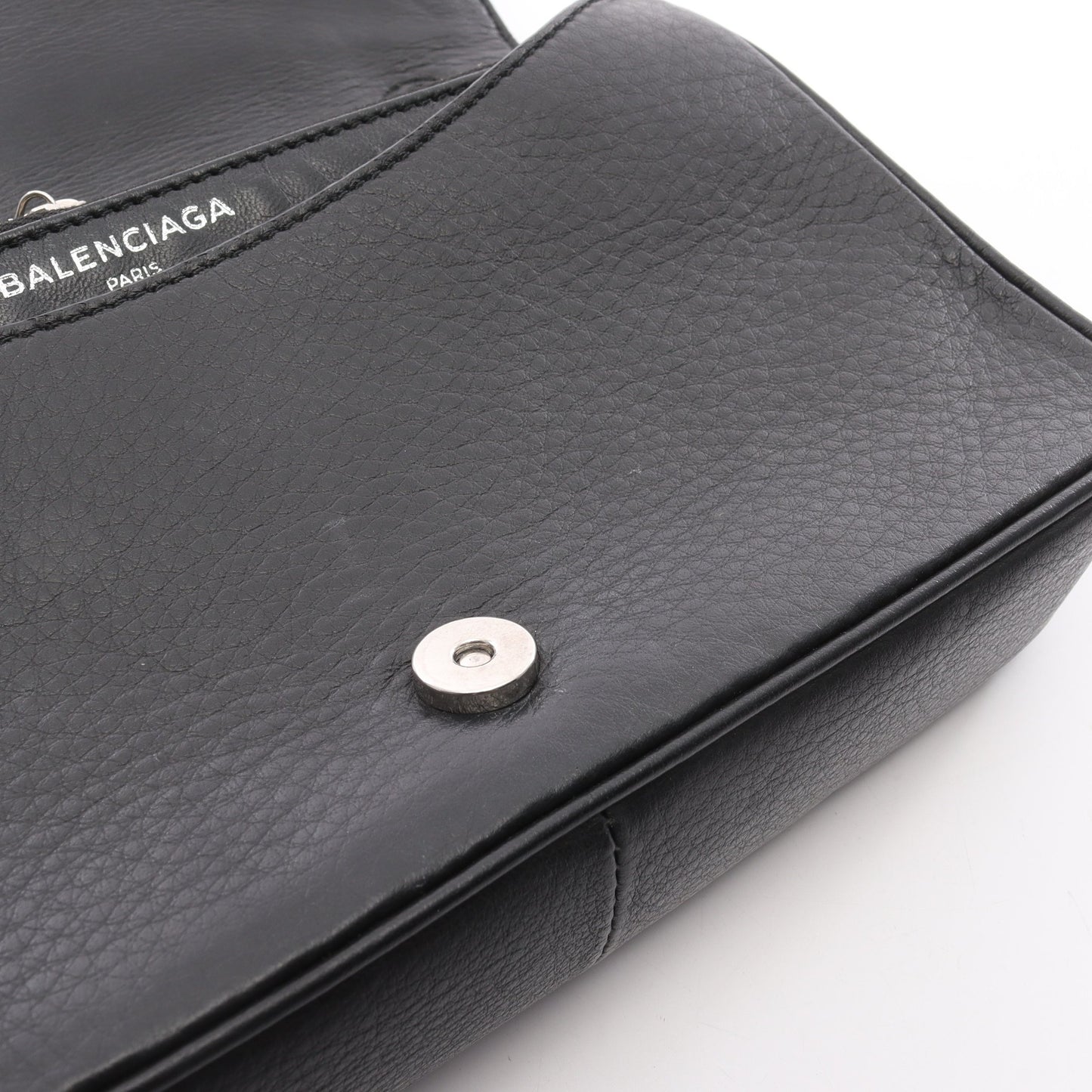 エブリデイ チェーンショルダーバッグ レザー ブラック バレンシアガ バッグ BALENCIAGA