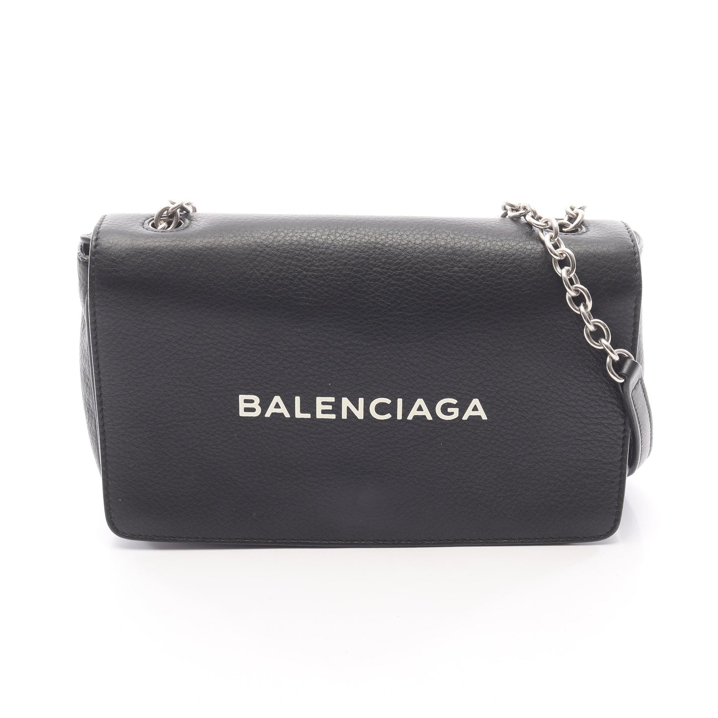 エブリデイ チェーンショルダーバッグ レザー ブラック バレンシアガ バッグ BALENCIAGA