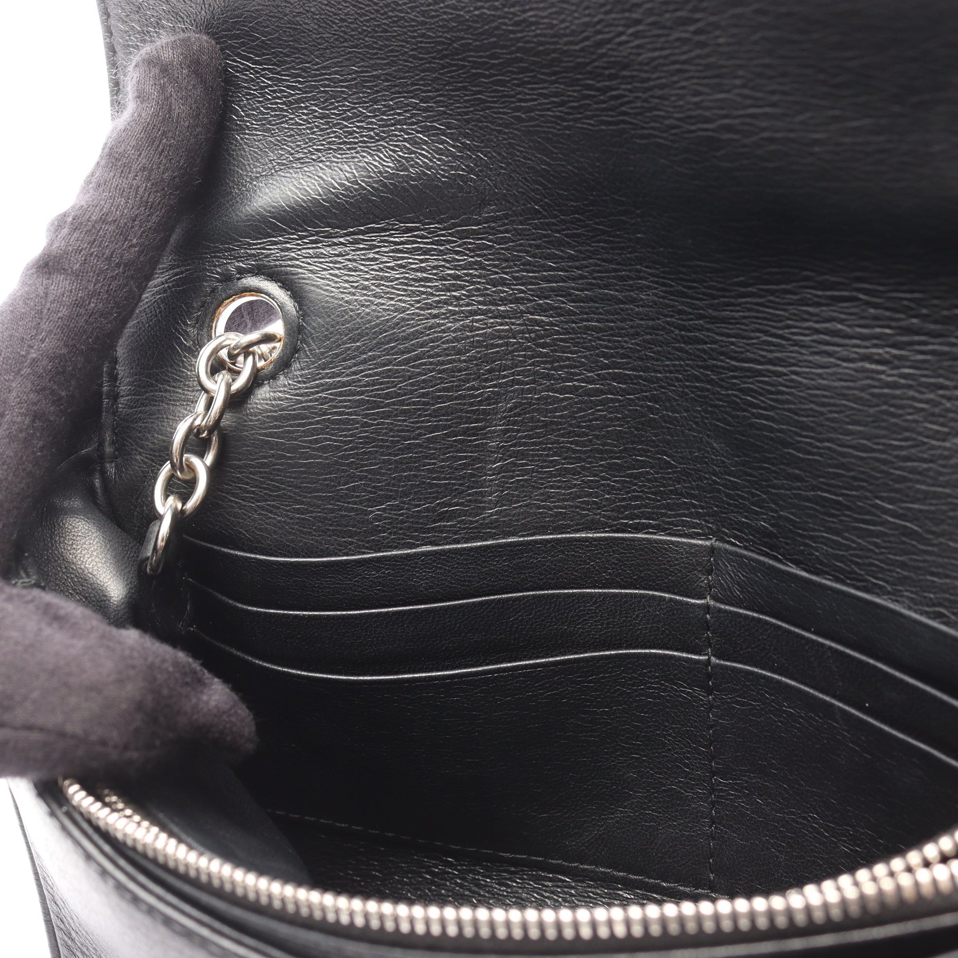 エブリデイ チェーンショルダーバッグ レザー ブラック バレンシアガ バッグ BALENCIAGA