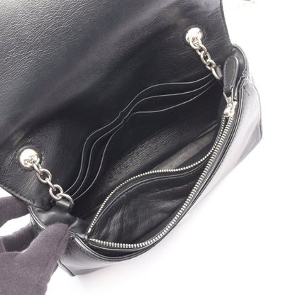 エブリデイ チェーンショルダーバッグ レザー ブラック バレンシアガ バッグ BALENCIAGA