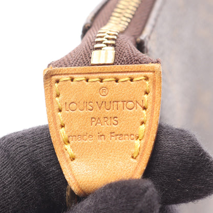 ポシェットアクセソワール モノグラム ハンドバッグ PVC レザー ブラウン ルイヴィトン バッグ LOUIS VUITTON