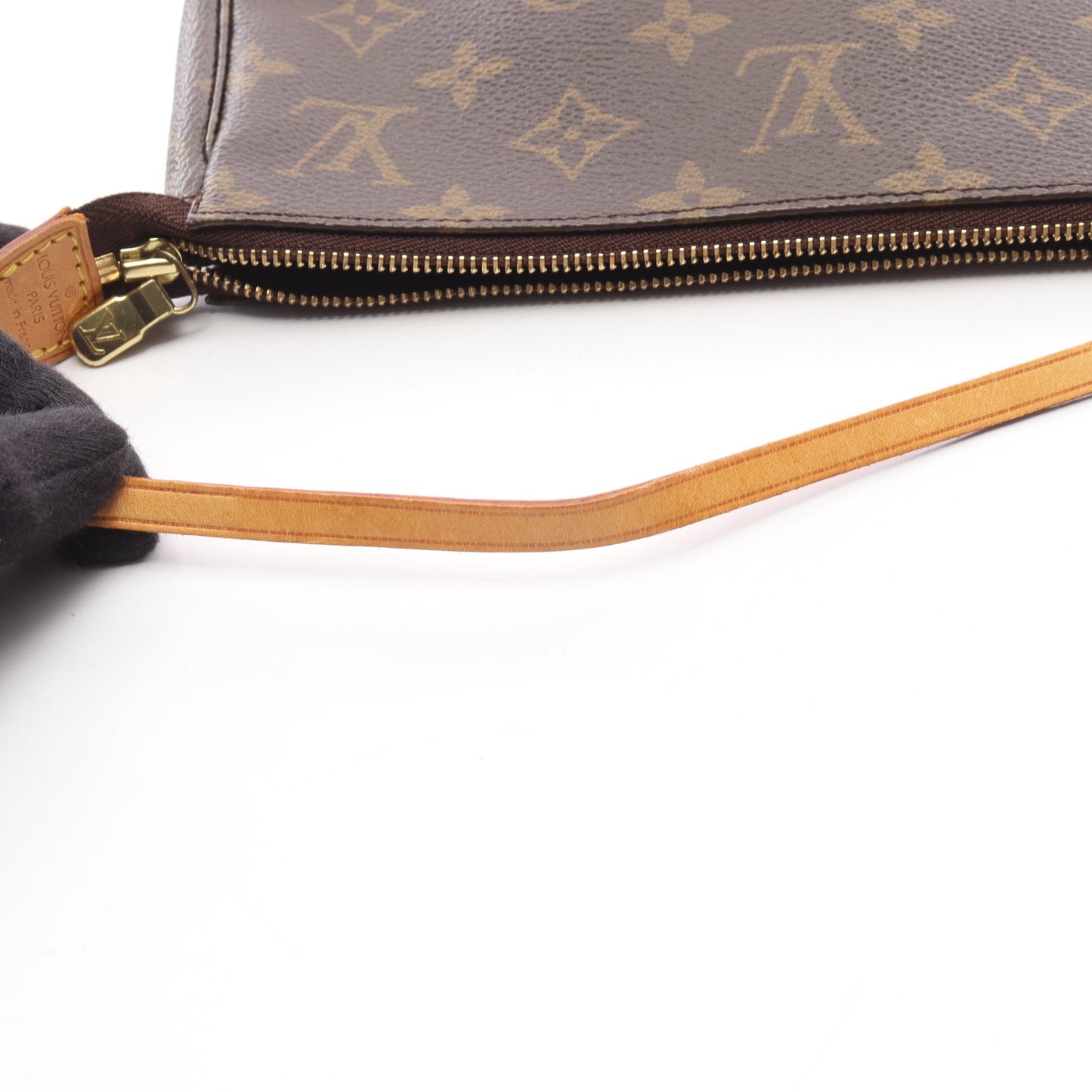 ポシェットアクセソワール モノグラム ハンドバッグ PVC レザー ブラウン ルイヴィトン バッグ LOUIS VUITTON