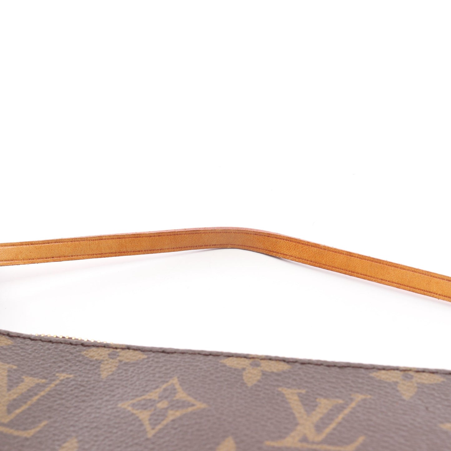 ポシェットアクセソワール モノグラム ハンドバッグ PVC レザー ブラウン ルイヴィトン バッグ LOUIS VUITTON