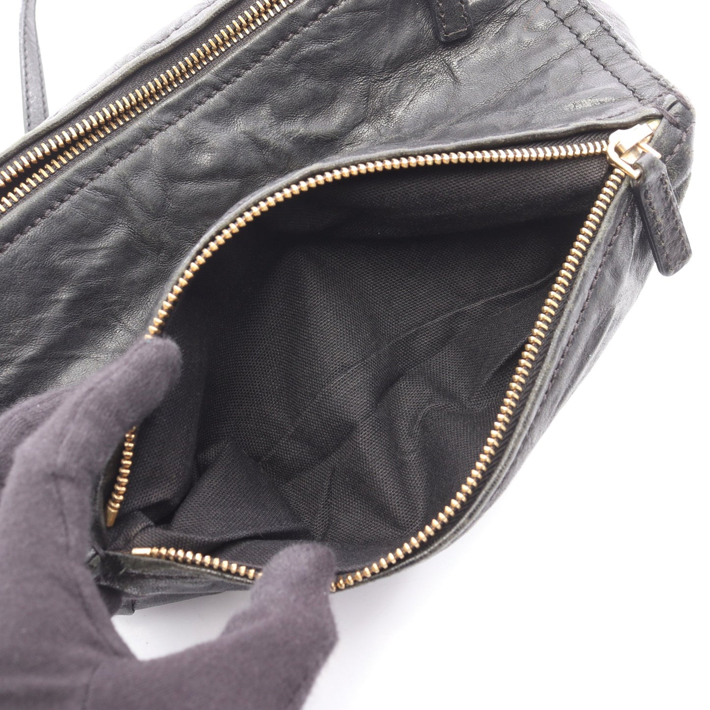 パンドラ ショルダーバッグ レザー ブラック ジバンシィ バッグ GIVENCHY