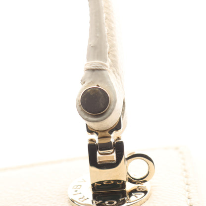 セルペンティ ジュエリーボックス 2WAY バニティバッグ ハンドバッグ レザー アイボリー ブルガリ バッグ BVLGARI