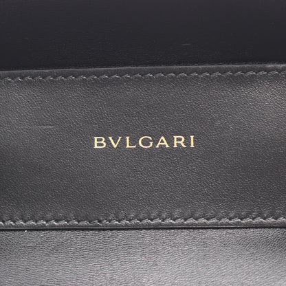 セルペンティ ジュエリーボックス 2WAY バニティバッグ ハンドバッグ レザー アイボリー ブルガリ バッグ BVLGARI