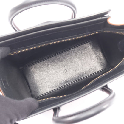 ラゲージ ナノショッパー 2WAY ハンドバッグ レザー ヌバック オレンジレッド ブラック ブラウン セリーヌ バッグ CELINE