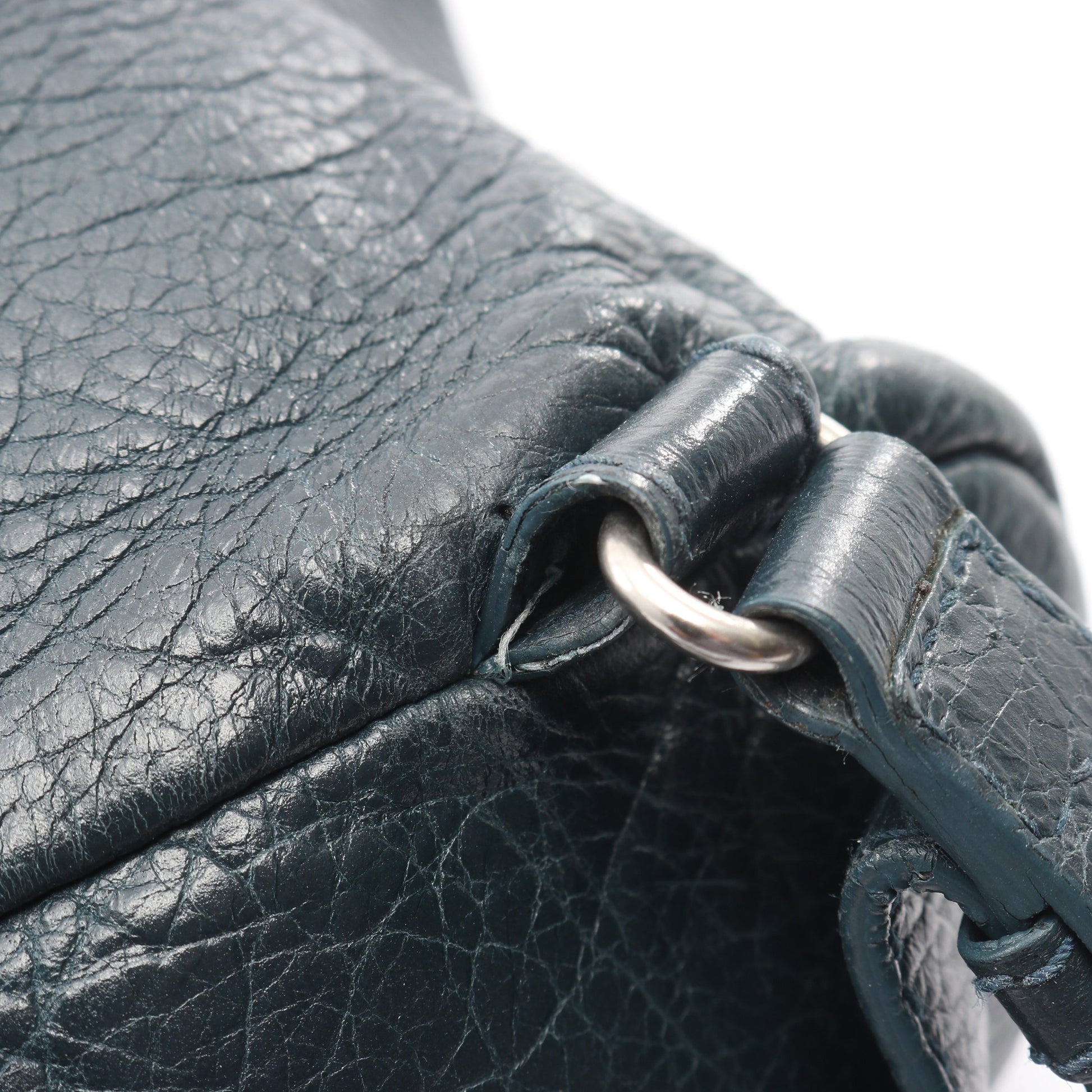 トラベラー バックパック リュックサック レザー ブルーグリーン バレンシアガ バッグ BALENCIAGA