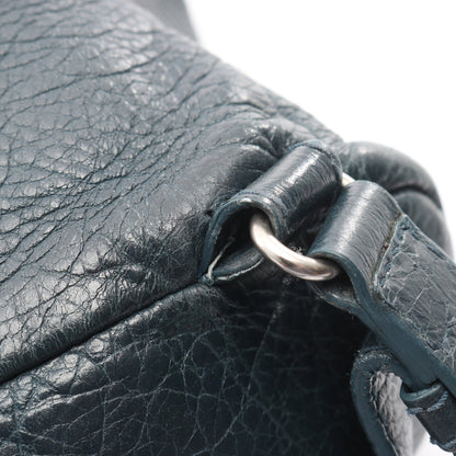 トラベラー バックパック リュックサック レザー ブルーグリーン バレンシアガ バッグ BALENCIAGA