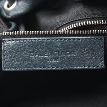 トラベラー バックパック リュックサック レザー ブルーグリーン バレンシアガ バッグ BALENCIAGA