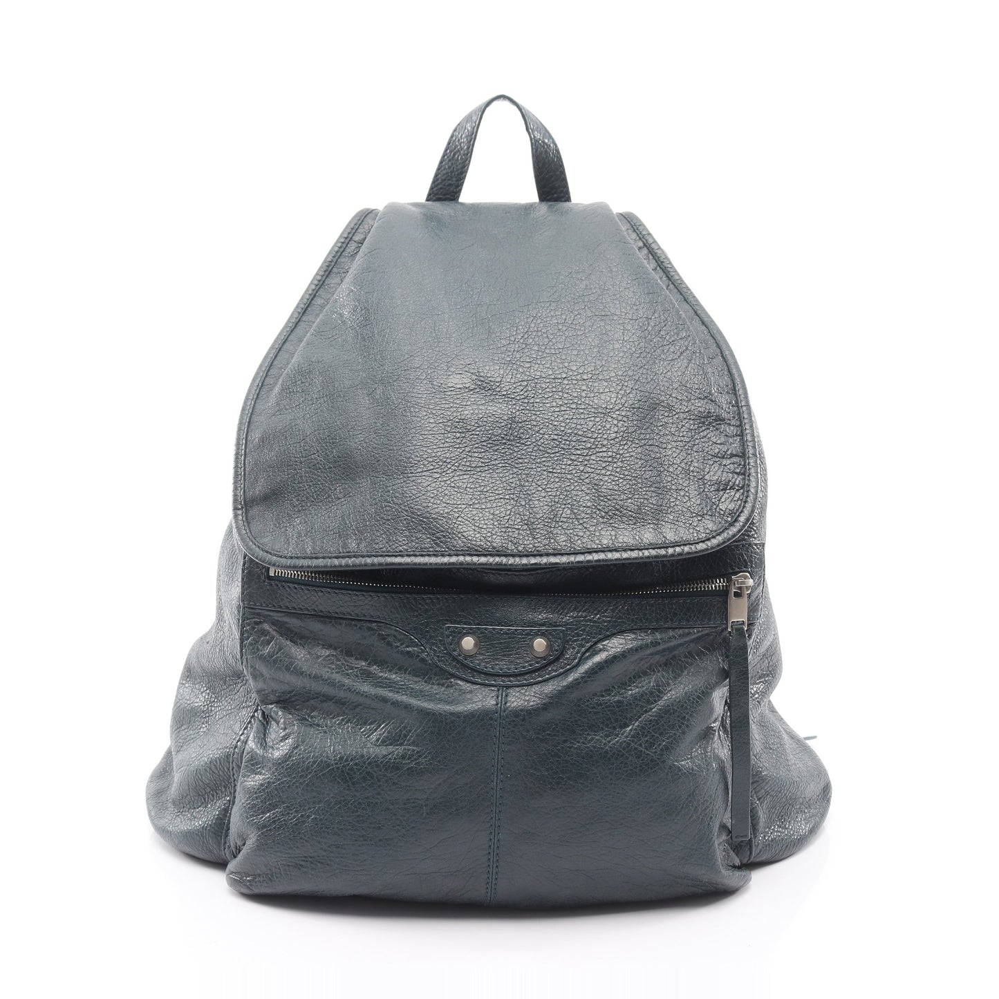 トラベラー バックパック リュックサック レザー ブルーグリーン バレンシアガ バッグ BALENCIAGA