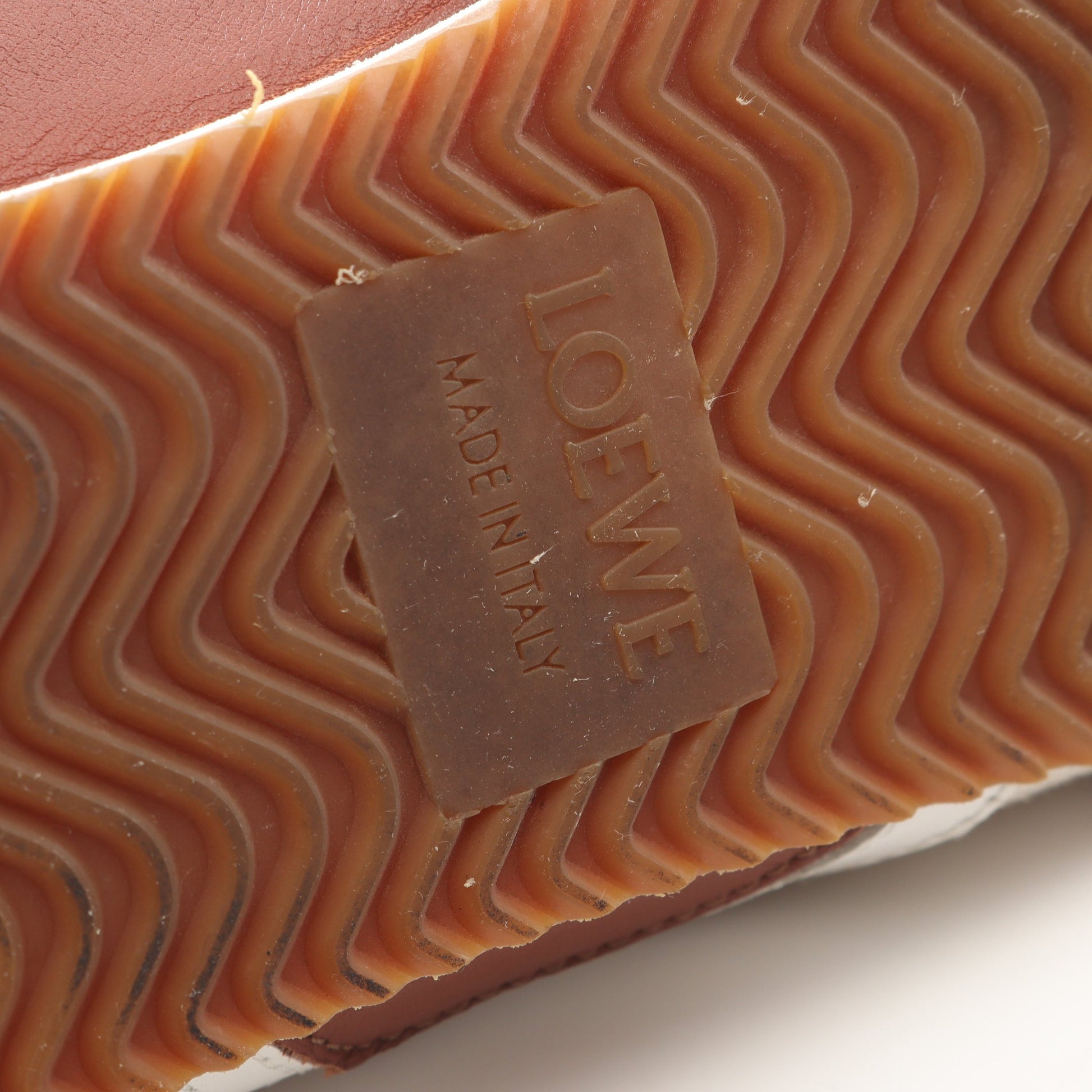 バレエランナー スニーカー ファブリック レザー アイボリー ブラック ブラウン ロエベ シューズ LOEWE