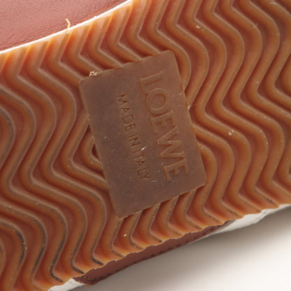 バレエランナー スニーカー ファブリック レザー アイボリー ブラック ブラウン ロエベ シューズ LOEWE
