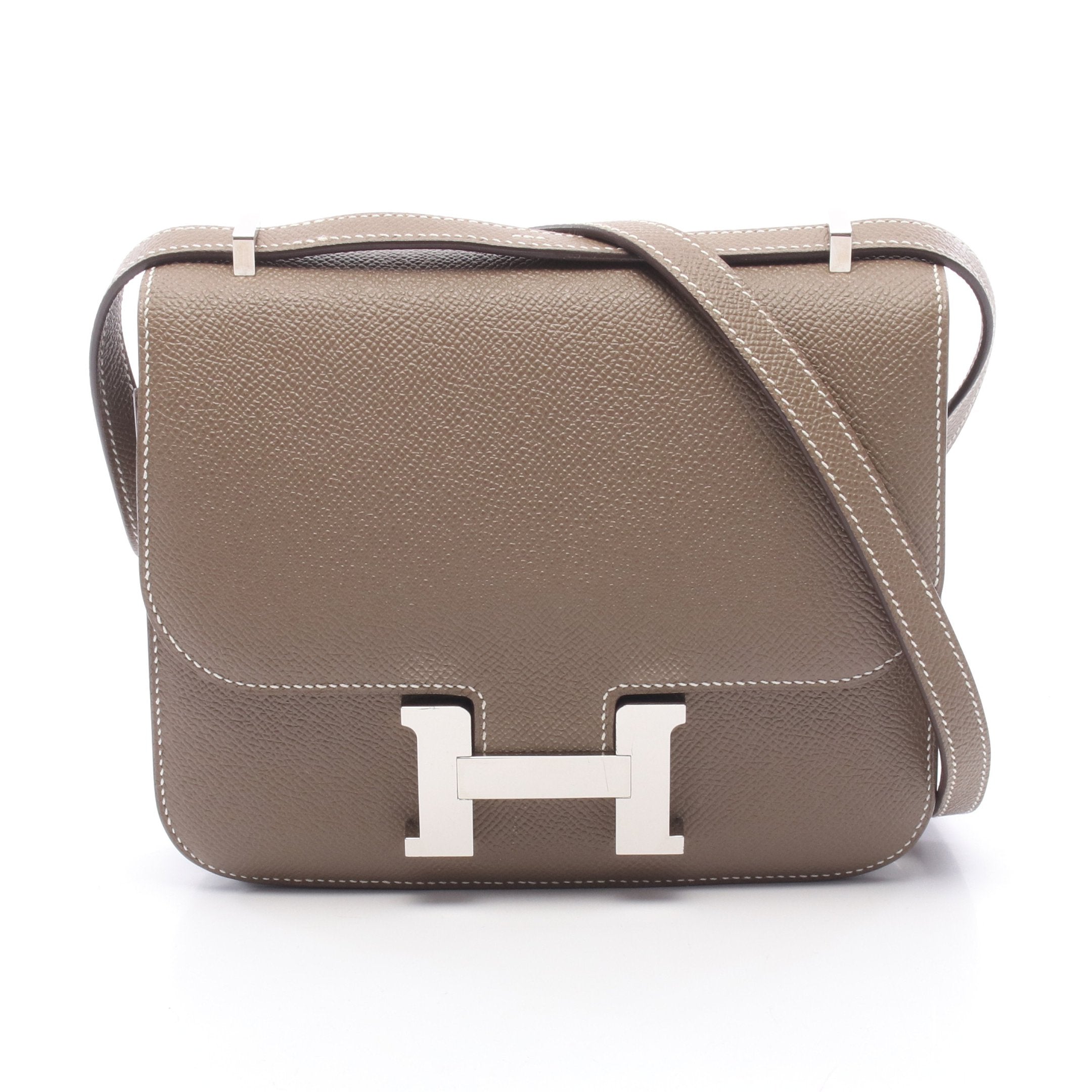 エルメス HERMES コンスタンストゥーゴー W刻 エトゥープ シルバー金具 エプソン レディース ショルダーバッグ クラッチバッグ エルメス コンスタンストゥーゴー エトゥープ エプソン シルバー金具 W