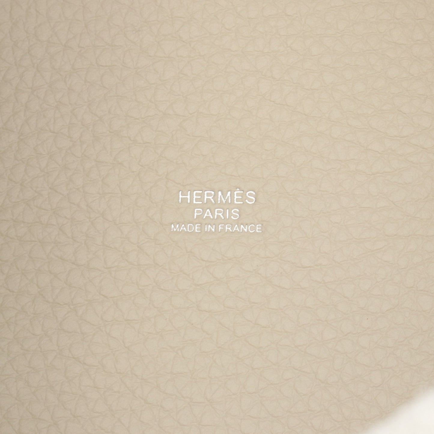 ピコタンロックPM ベトン ハンドバッグ トリヨンクレマンス アイボリー シルバー金具 W刻印 エルメス バッグ HERMES