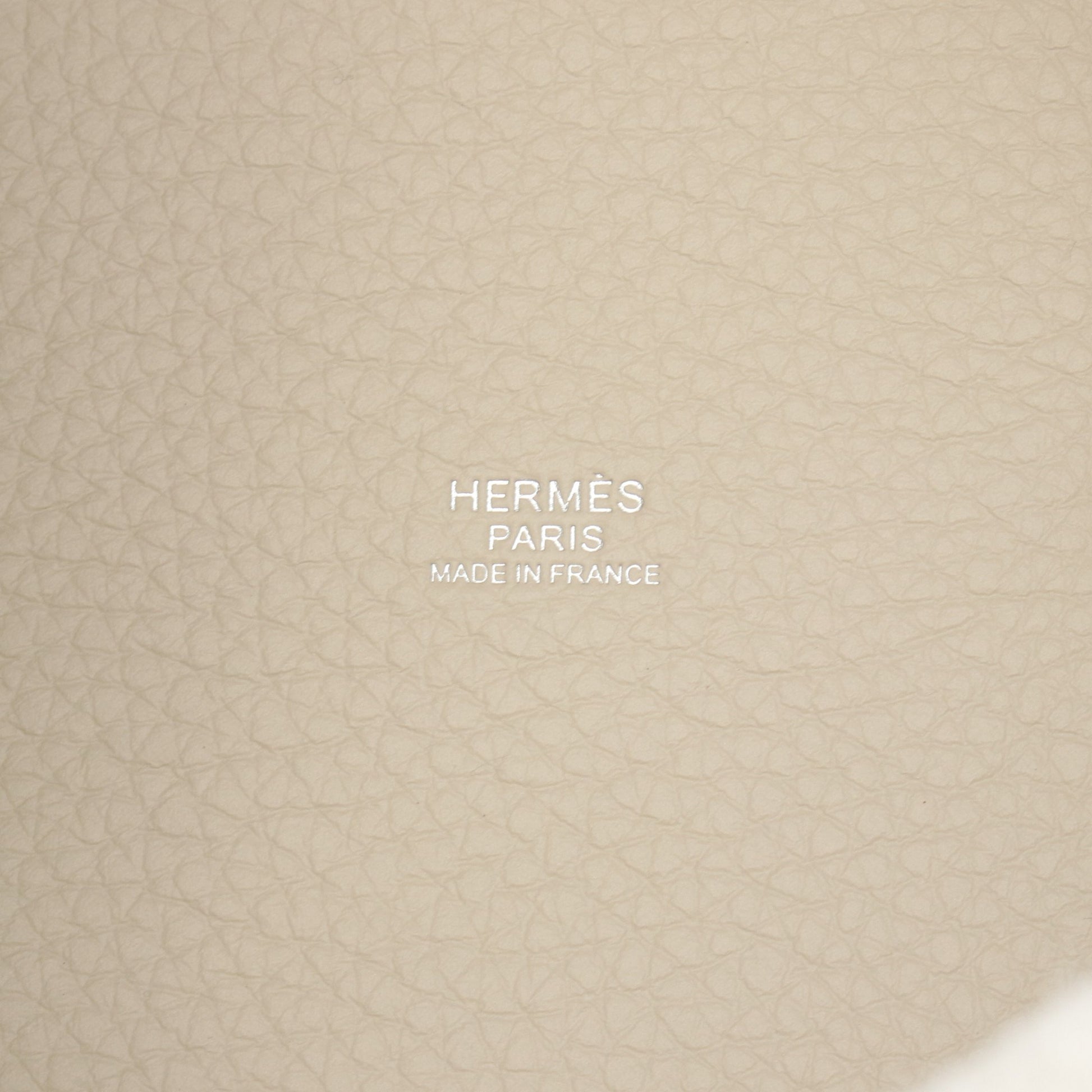 ピコタンロックPM ベトン ハンドバッグ トリヨンクレマンス アイボリー シルバー金具 W刻印 エルメス バッグ HERMES