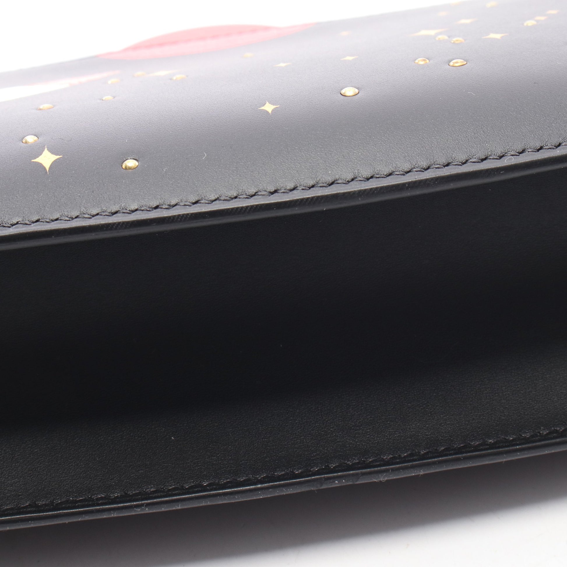 サック ア マリス スペース ショルダーバッグ ボックスカーフ リザード ブラック レッド マルチカラー シルバー金具 U刻印 エルメス バッグ HERMES