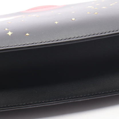 サック ア マリス スペース ショルダーバッグ ボックスカーフ リザード ブラック レッド マルチカラー シルバー金具 U刻印 エルメス バッグ HERMES