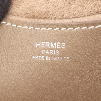 インザループ18 エトゥープ ハンドバッグ トリヨンクレマンス グレーブラウン シルバー金具 W刻印 エルメス バッグ HERMES