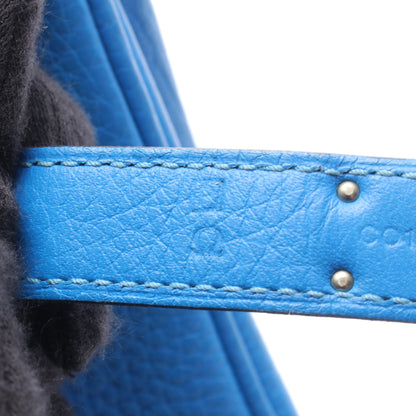 バーキン35 ブルーイドラ ハンドバッグ トリヨンクレマンス ブルー シルバー金具 □P刻印 エルメス バッグ HERMES