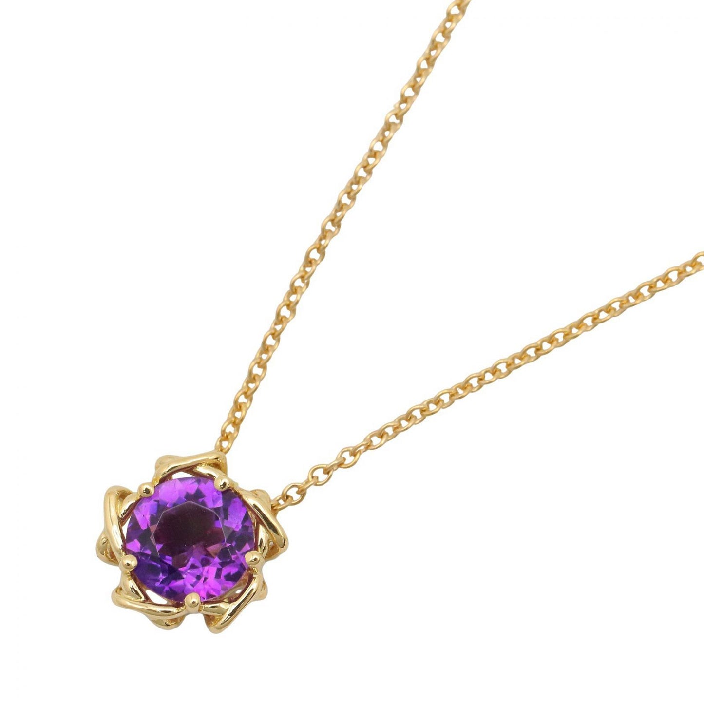 アメジスト ネックレス ネックレス K18YG アメジスト パープル イエローゴールド ティファニー アクセサリー TIFFANY & Co.