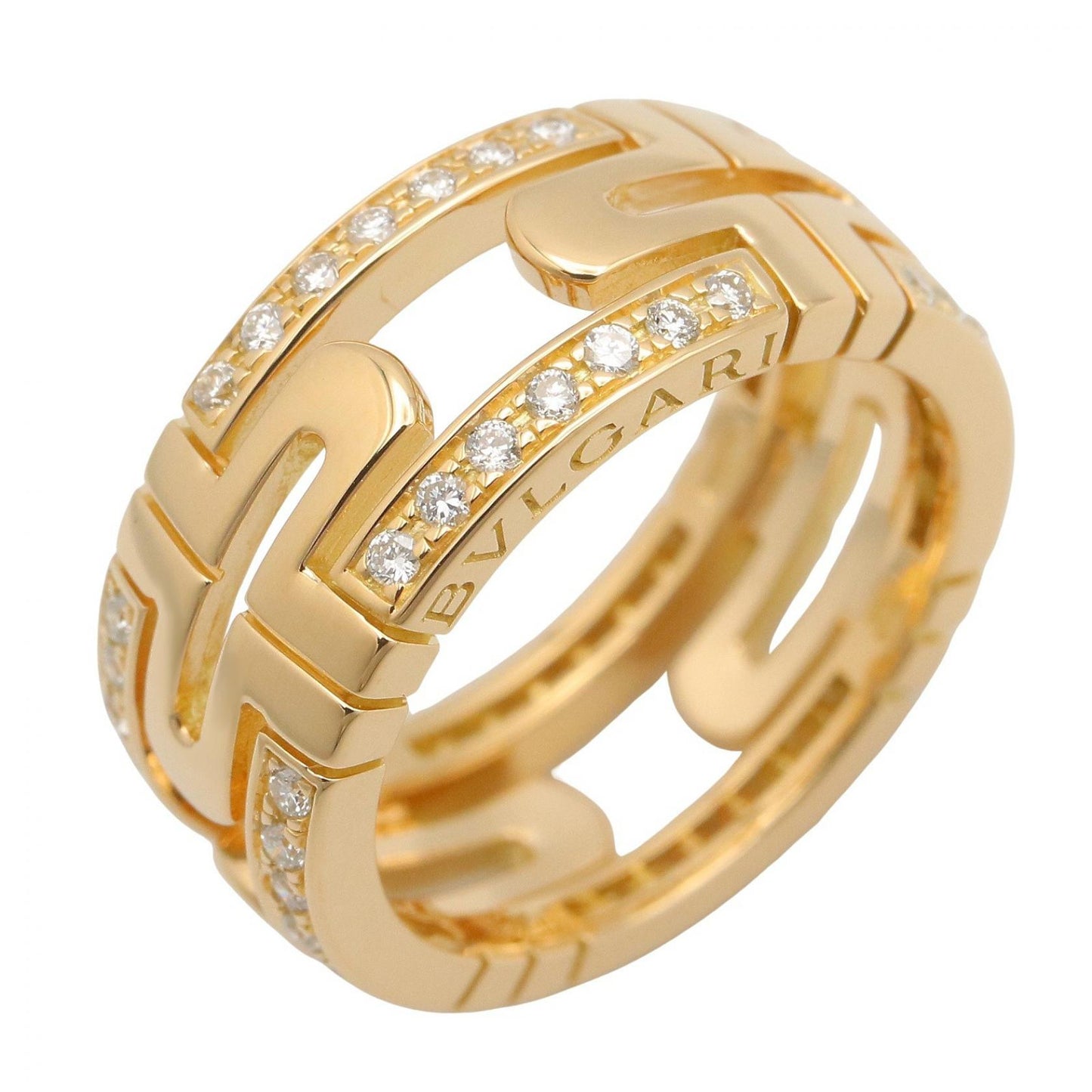パレンテシ ダイヤ リング リング 指輪 K18YG ダイヤモンド クリア イエローゴールド ブルガリ アクセサリー BVLGARI