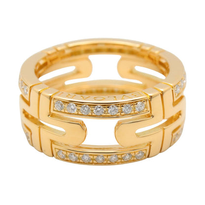 パレンテシ ダイヤ リング リング 指輪 K18YG ダイヤモンド クリア イエローゴールド ブルガリ アクセサリー BVLGARI
