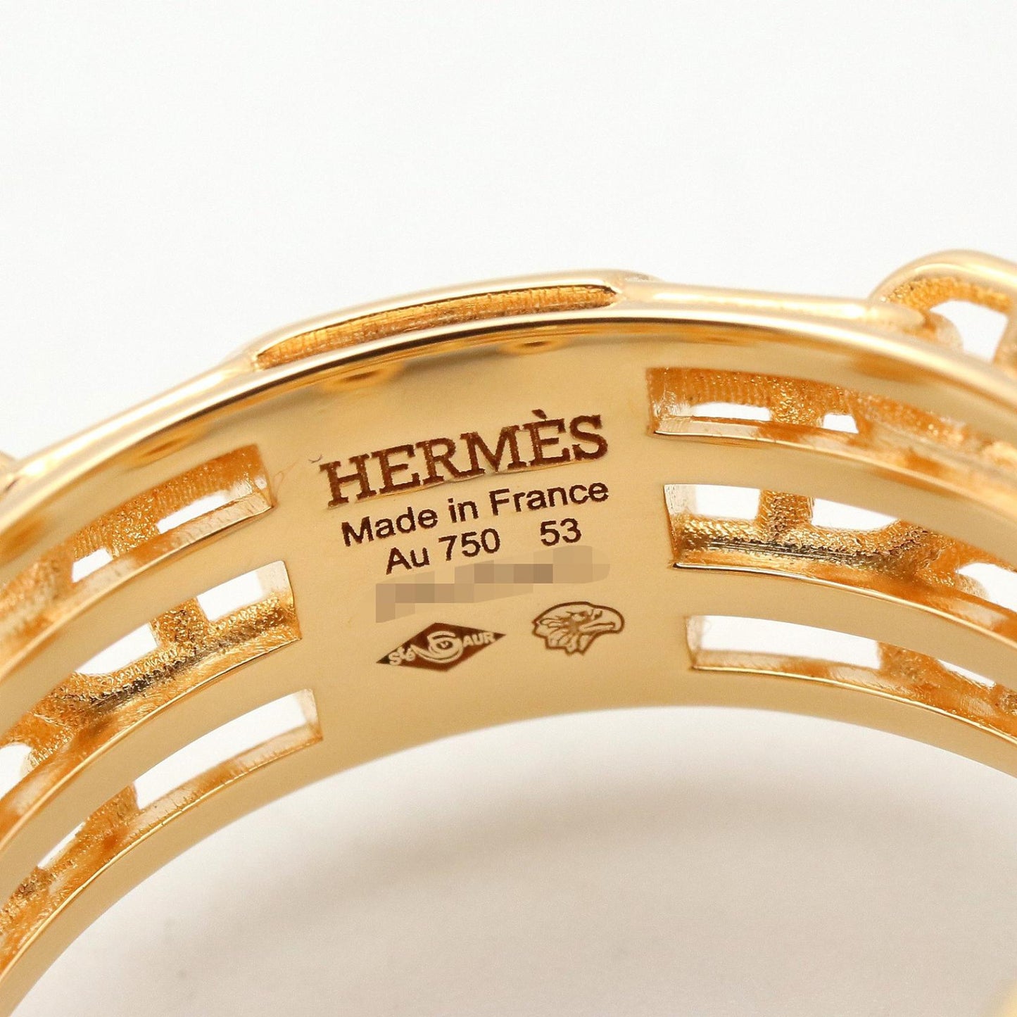 カリプソダイヤ リング リング 指輪 K18YG ダイヤモンド クリア イエローゴールド エルメス アクセサリー HERMES