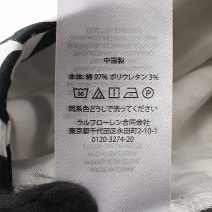 Graphic-Motif Sateen Kick-Flare Trouser パンツ コットン ホワイト ブラック ラルフローレン