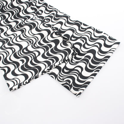 Graphic-Motif Sateen Kick-Flare Trouser パンツ コットン ホワイト ブラック ラルフローレン