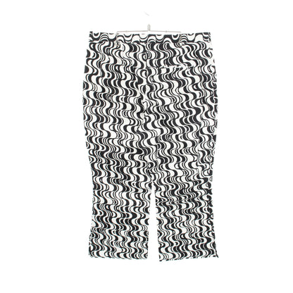 Graphic-Motif Sateen Kick-Flare Trouser パンツ コットン ホワイト ブラック ラルフローレン