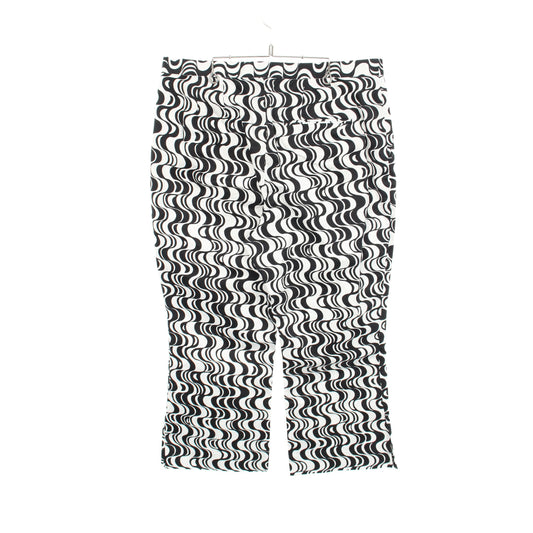 Graphic-Motif Sateen Kick-Flare Trouser パンツ コットン ホワイト ブラック ラルフローレン
