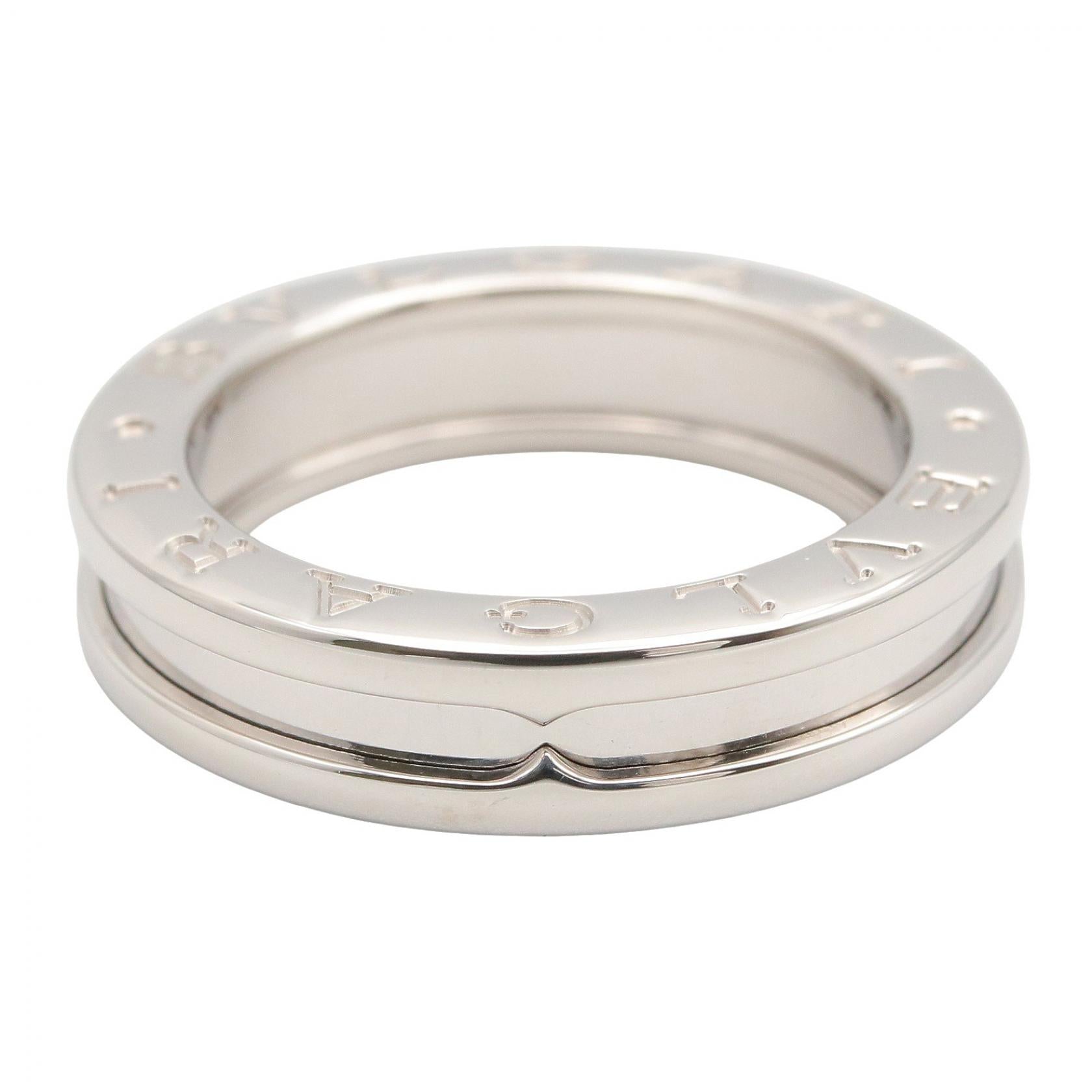 B-zero1 リング 1バンド リング 指輪 K18WG シルバー ホワイトゴールド ブルガリ アクセサリー BVLGARI