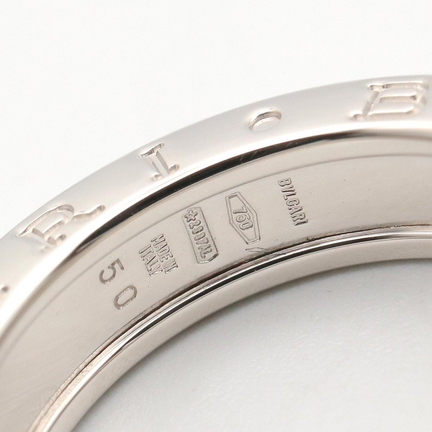 B-zero1 リング 1バンド リング 指輪 K18WG シルバー ホワイトゴールド ブルガリ アクセサリー BVLGARI