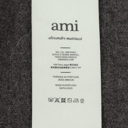 ハートロゴ カーディガン アルパカ グレー アミアレクサンドルマテュッシ トップス AMI Alexandre Mattiussi
