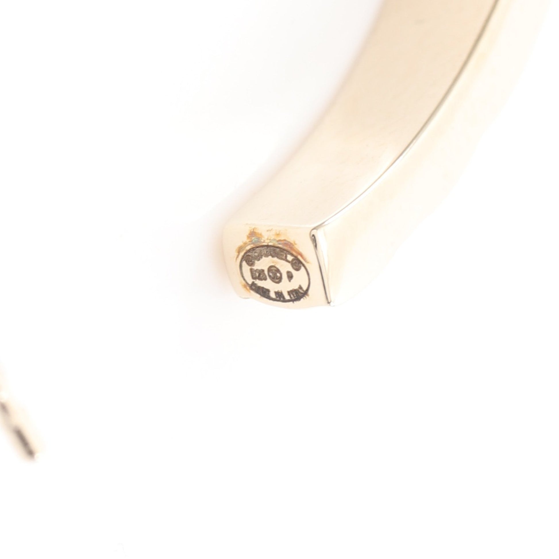 ココマーク フープ ピアス GP ラインストーン ゴールド クリア B25P シャネル アクセサリー CHANEL