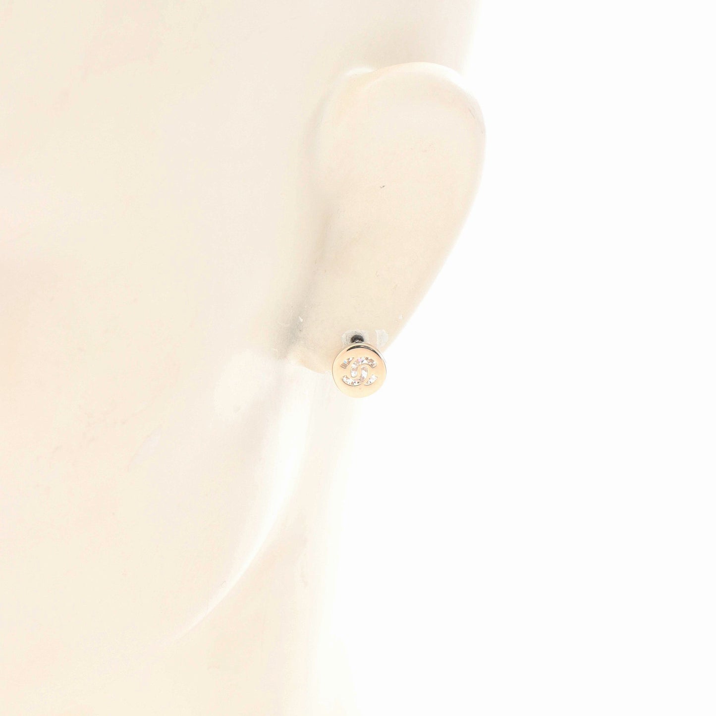 ココマーク ピアス GP クリスタル ゴールド クリア B25V シャネル アクセサリー CHANEL