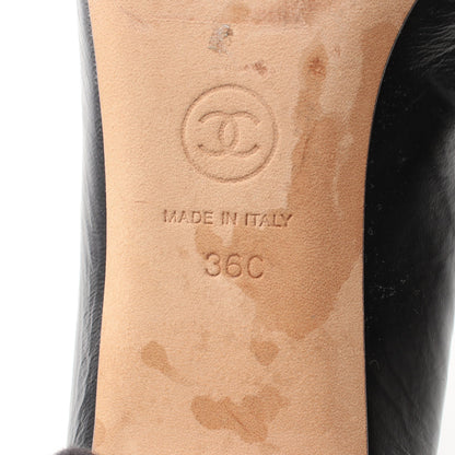 ココマーク パール パンプス レザー ブラック シャネル シューズ CHANEL