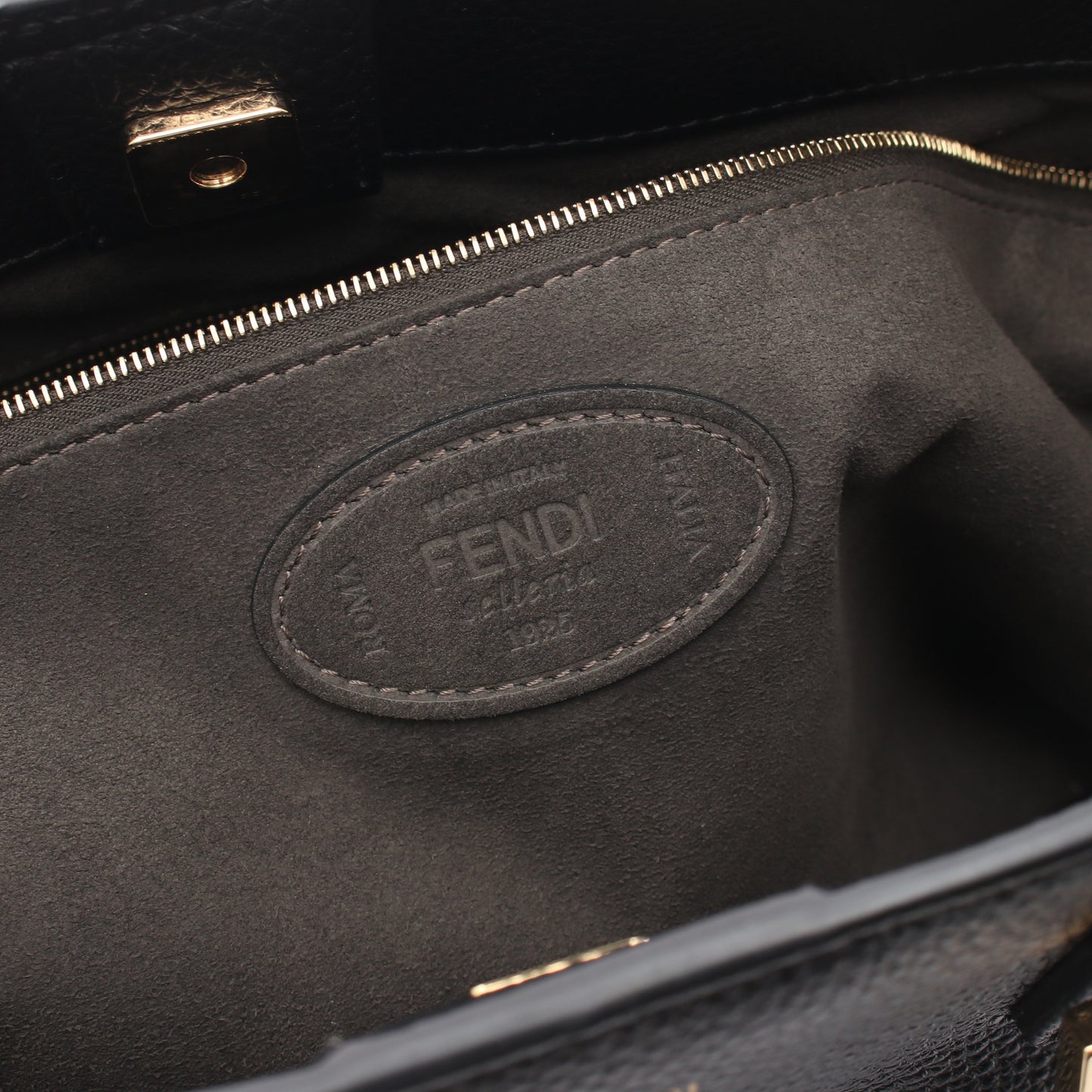 FFトート ミディアム セレリア 2WAY ハンドバッグ トートバッグ レザー ブラック フェンディ バッグ FENDI