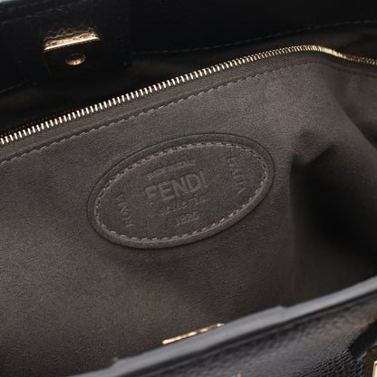 FFトート ミディアム セレリア 2WAY ハンドバッグ トートバッグ レザー ブラック フェンディ バッグ FENDI