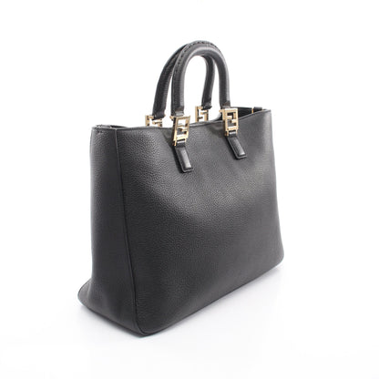 FFトート ミディアム セレリア 2WAY ハンドバッグ トートバッグ レザー ブラック フェンディ バッグ FENDI