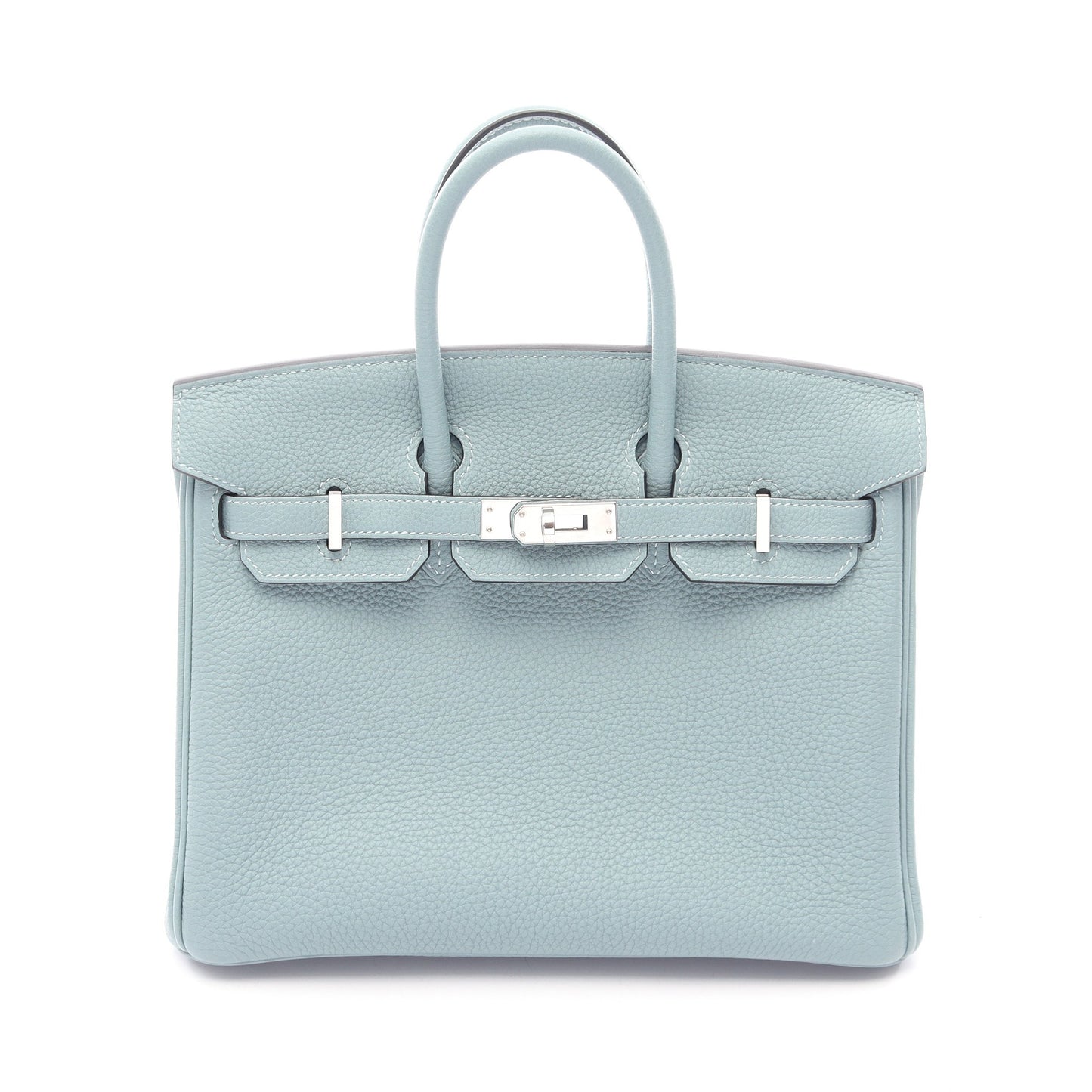 バーキン25 ハンドバッグ トゴ ライトブルー シルバー金具 Y刻印 エルメス バッグ HERMES