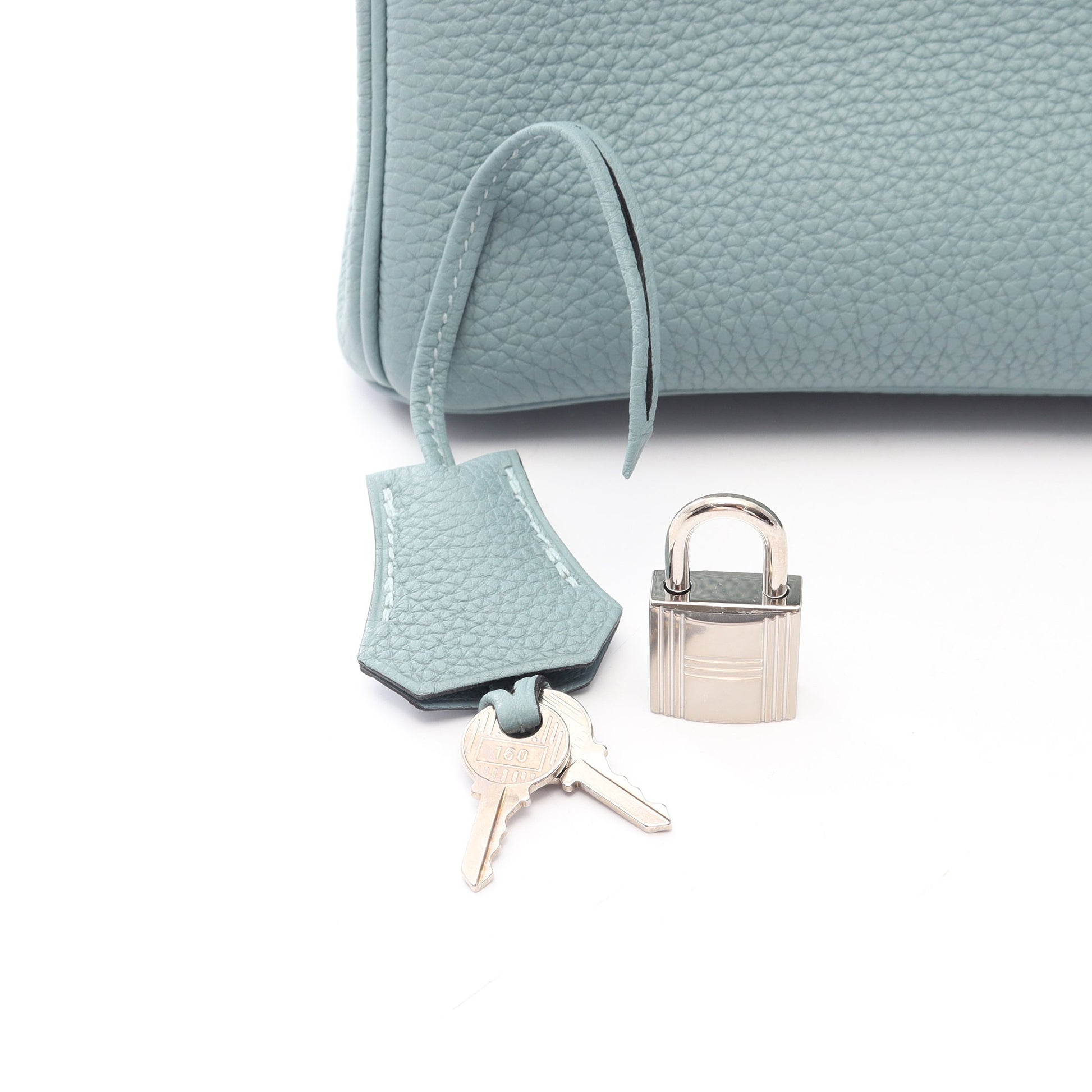 バーキン25 ハンドバッグ トゴ ライトブルー シルバー金具 Y刻印 エルメス バッグ HERMES