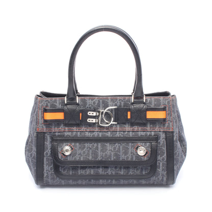 フライトライン トロッター ハンドバッグ デニム レザー ネイビー ブラック オレンジ クリスチャンディオール バッグ Christian Dior