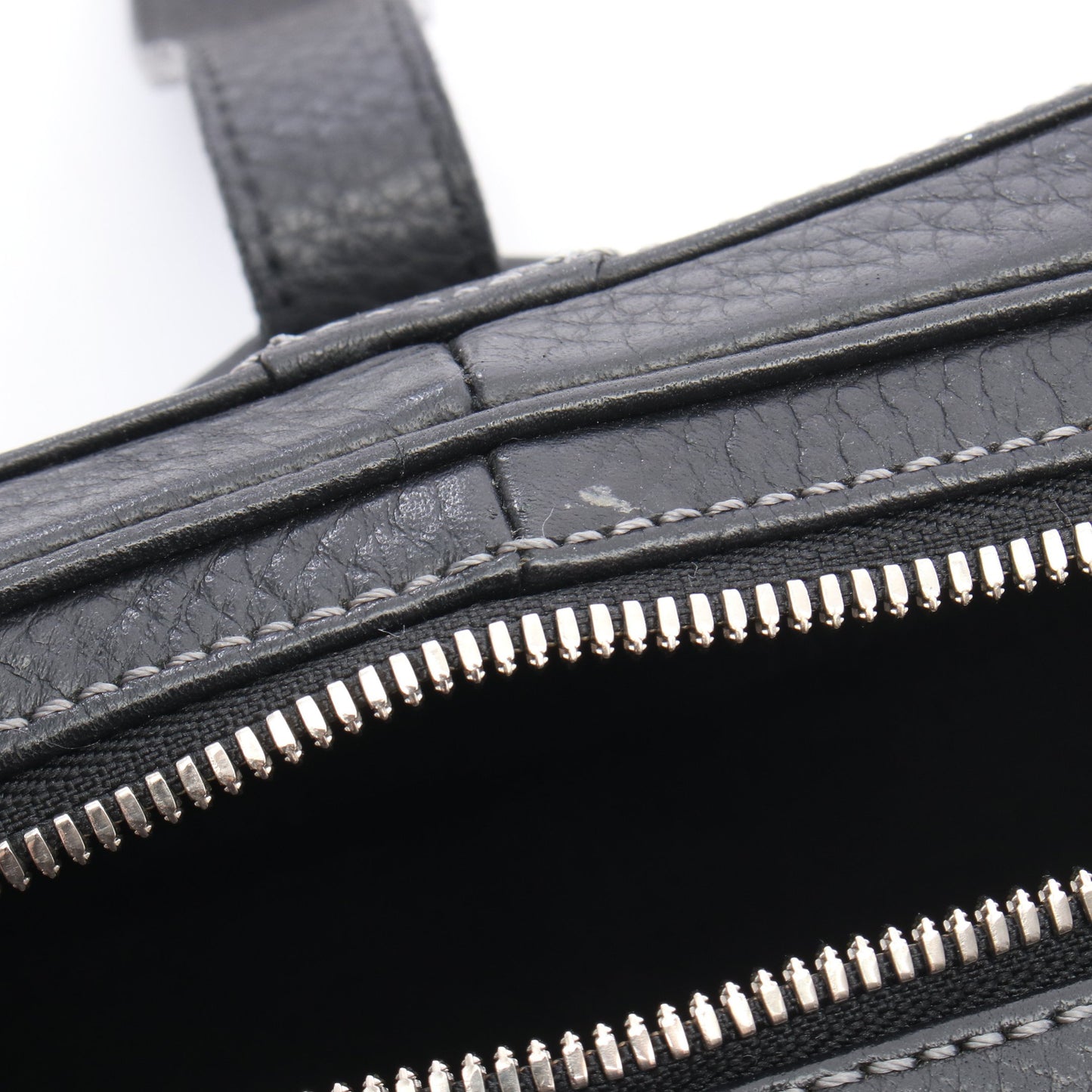 センダ ハンドバッグ ハンドバッグ レザー ブラック ロエベ バッグ LOEWE