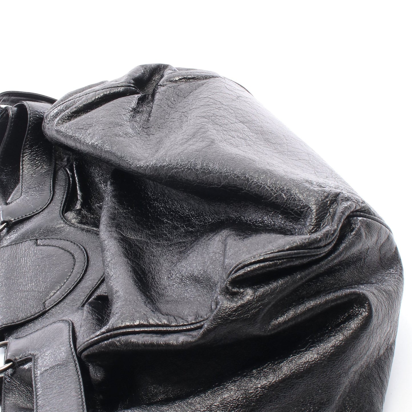 ガンチーニ ショルダーバッグ レザー ブラック サルヴァトーレフェラガモ バッグ Salvatore Ferragamo