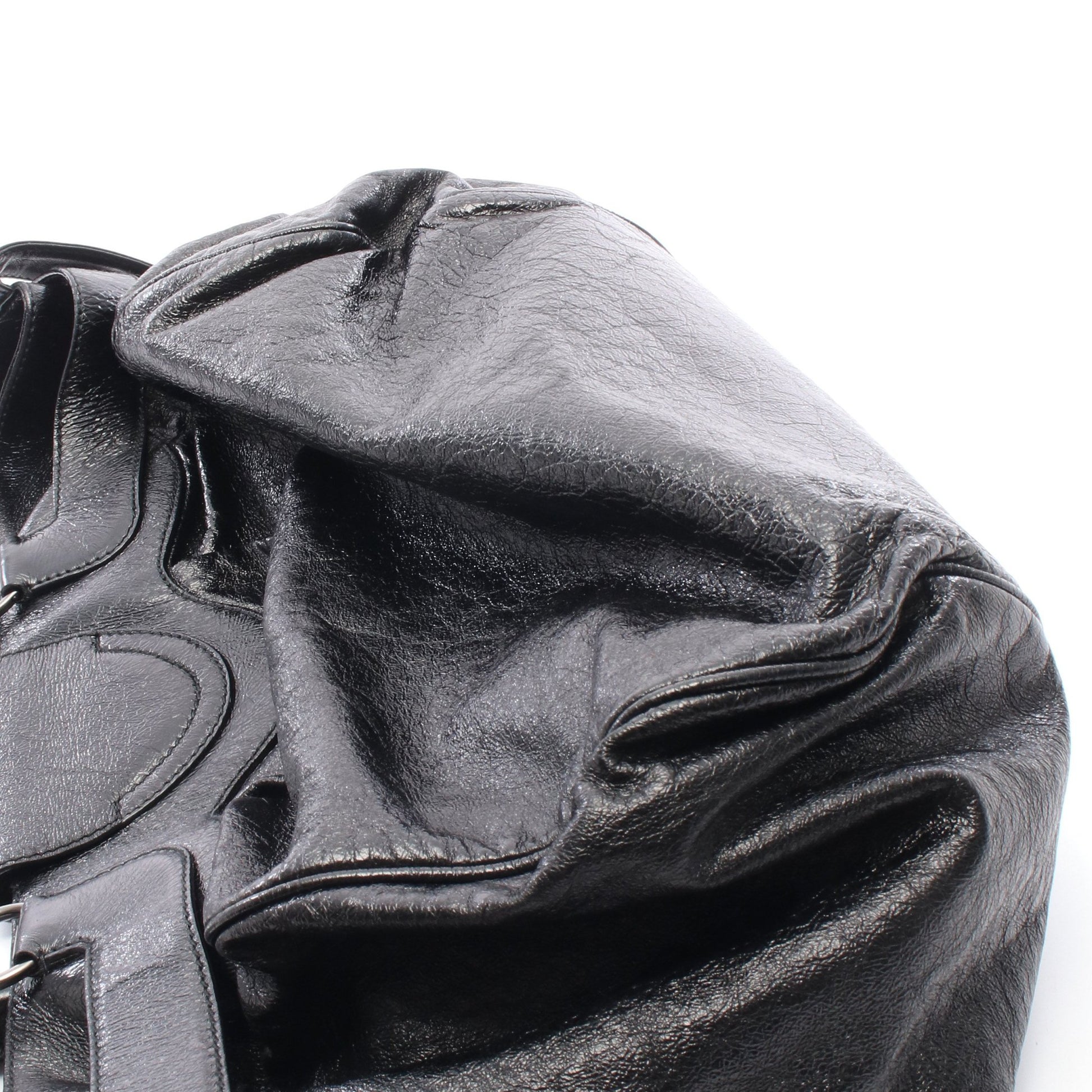ガンチーニ ショルダーバッグ レザー ブラック サルヴァトーレフェラガモ バッグ Salvatore Ferragamo