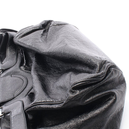 ガンチーニ ショルダーバッグ レザー ブラック サルヴァトーレフェラガモ バッグ Salvatore Ferragamo
