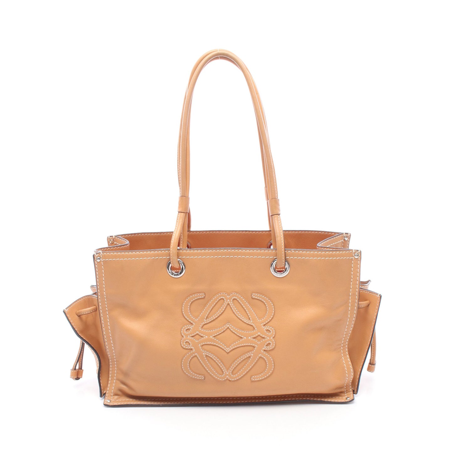 アナグラム ショッパー トート ショルダーバッグ トートバッグ レザー ブラウン ロエベ バッグ LOEWE